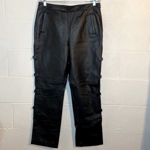Together Black Leather Pants